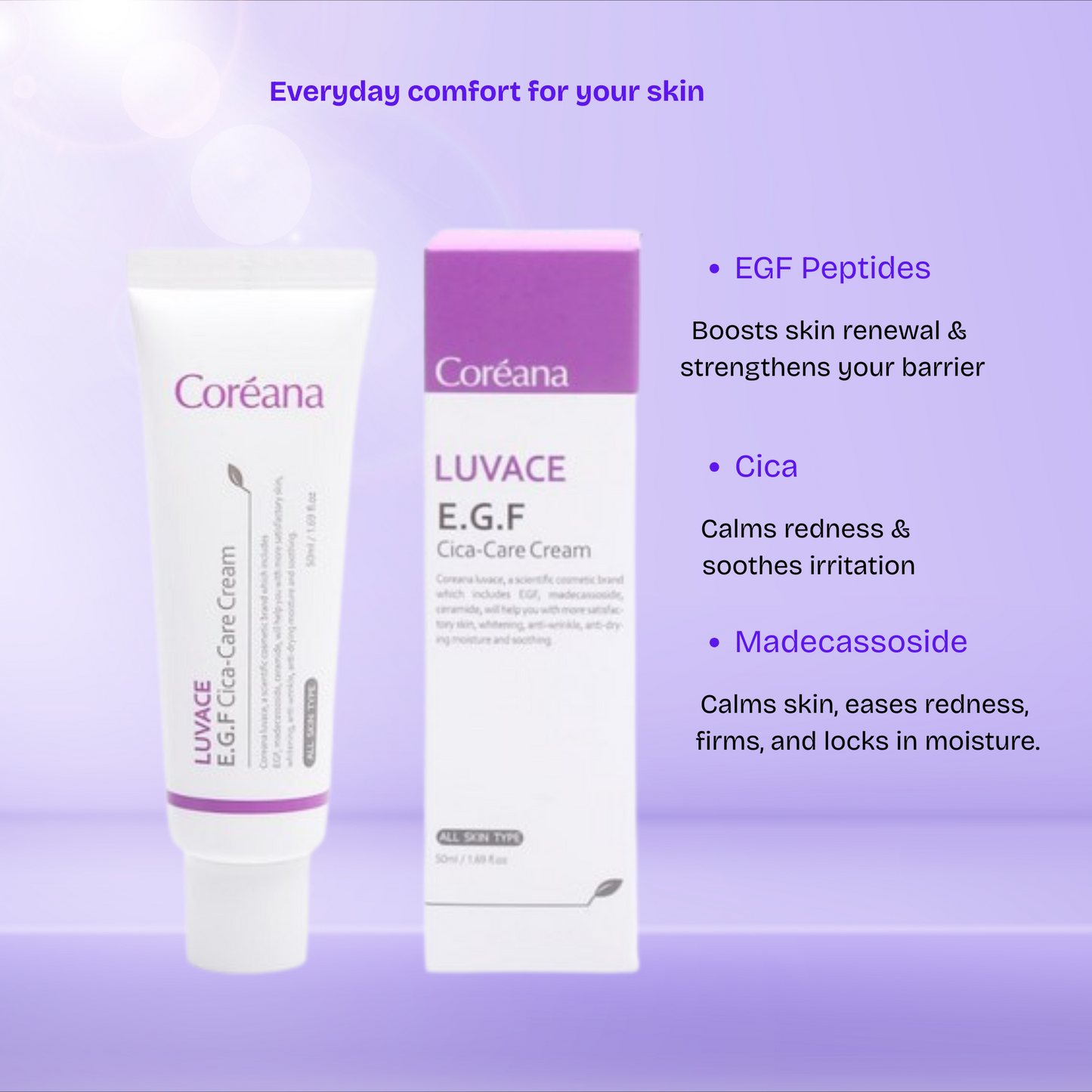 Coreana LUVACE E.G.F Cica-Care Cream