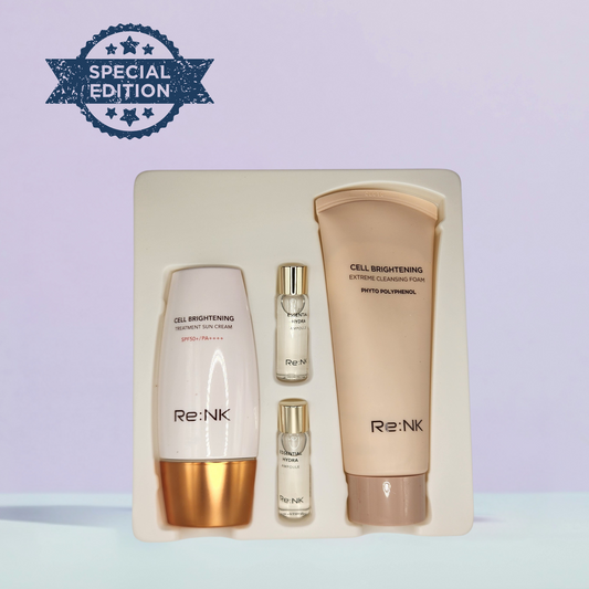 Re:NK Cell Brightening Treatment Suncream Special Set( cleansing form+suncream+hydra apoule)